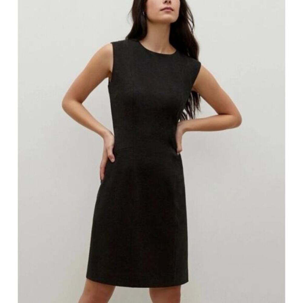 M.M. Lafleur 8 maggie charcoal dark grey pencil dress